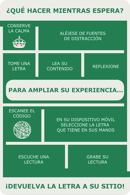 ZONA DE ESPERA - Letrero de señalética - Literatura Expandida - Arte
