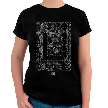 Playera Femenina con Paratexto Pertinaz